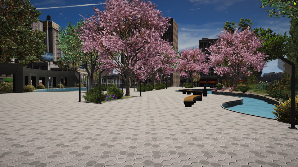 Legion Square Shopping Mall With Underground FiveM Ready Parking